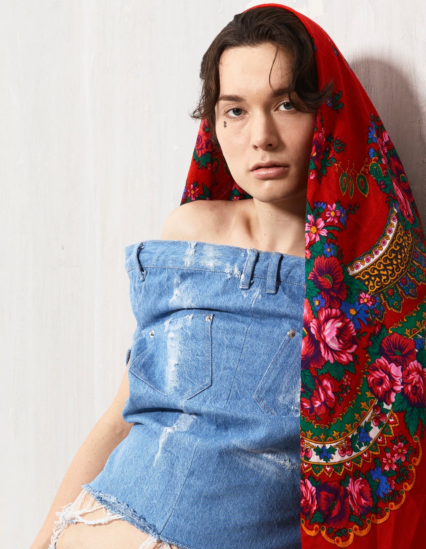 Deconstructed Denim Top