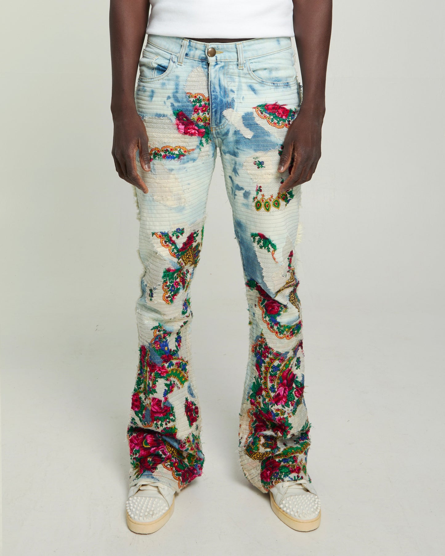 White Batic Jeans