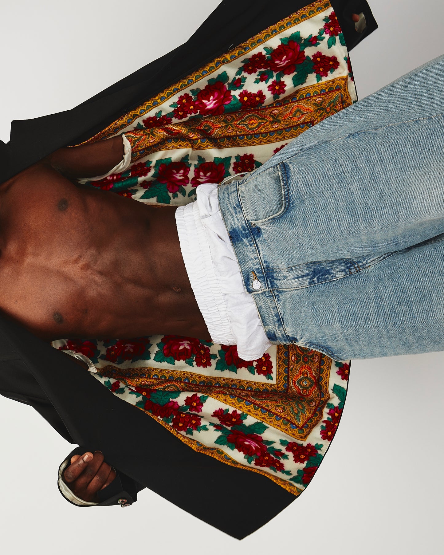 Embroidered Oversized Blazer