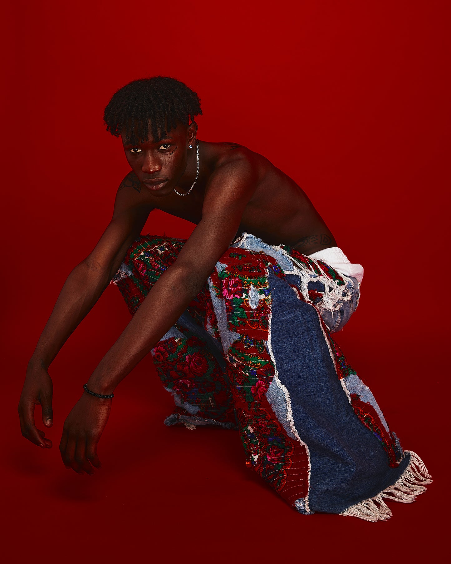 Red Batic Jeans